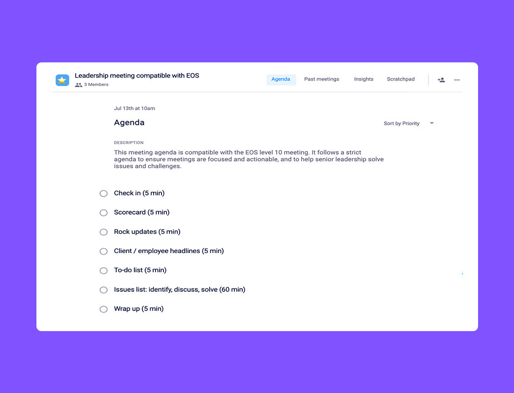 The Level 10 Meeting Agenda: Pros, Cons and Guidance