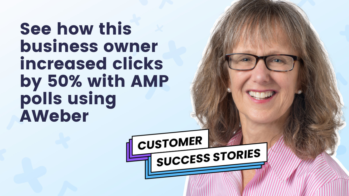 Increase clicks by 50% with AMP polls using AWeber