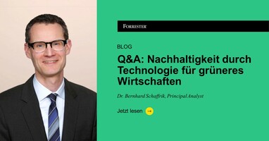 Q&A: Nachhaltigkeit durch Technologie für grüneres Wirtschaften