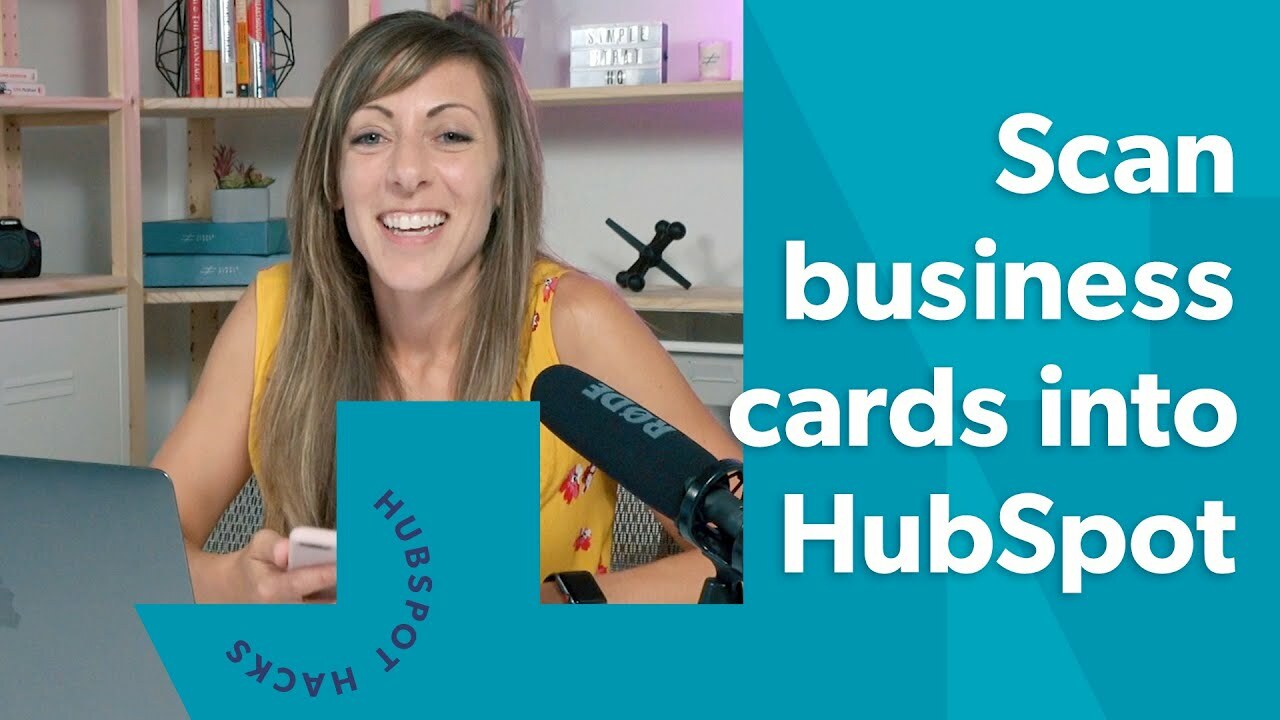 Stop adding new contacts by hand - use HubSpot's business card scanner