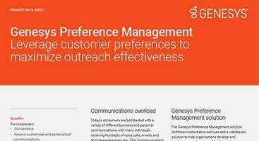 Genesys Preference Management