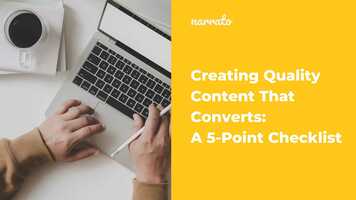 Creating Quality Content That Converts: A 5-Point Checklist