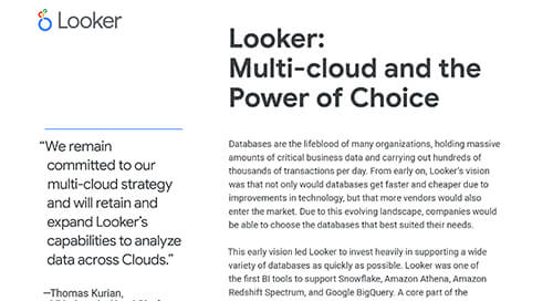 Looker: Multi-cloud and the Power of Choice - Solution Brief