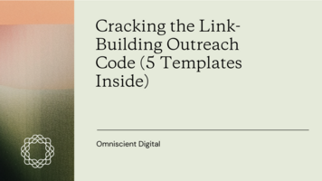 Cracking the Link-Building Outreach Code (5 Templates Inside)