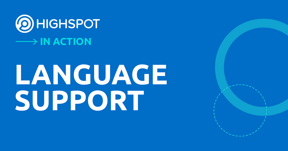 Language Support