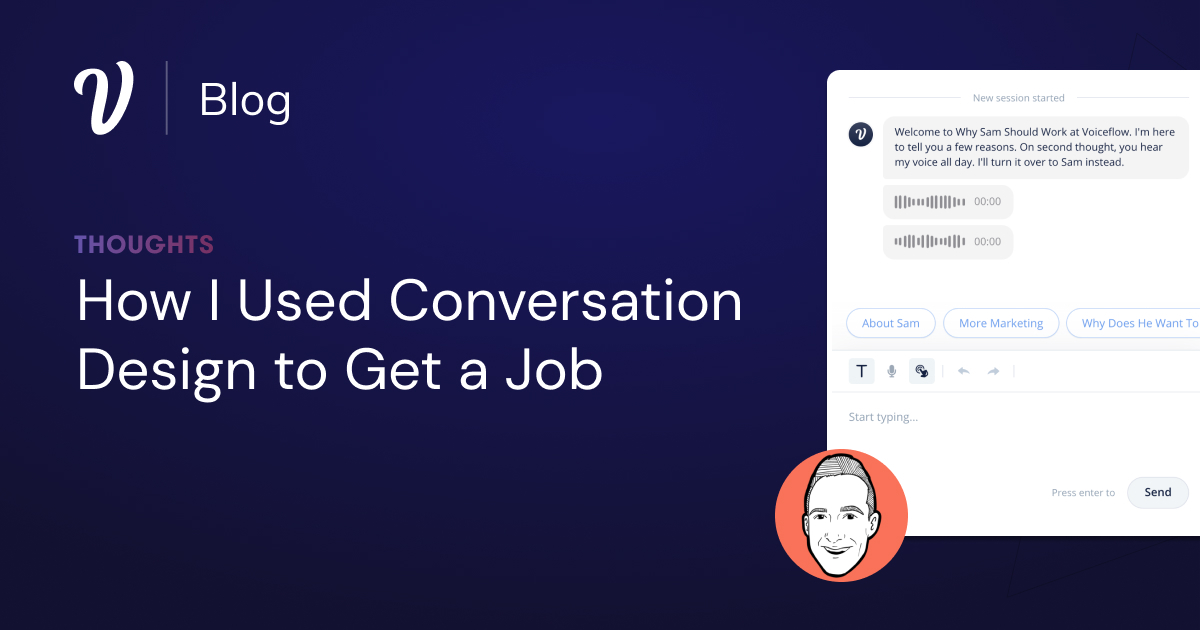 How I used conversation design to get a Job