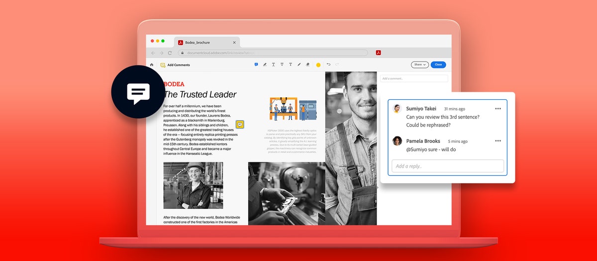 Enhance collaborative work with Adobe Acrobat online