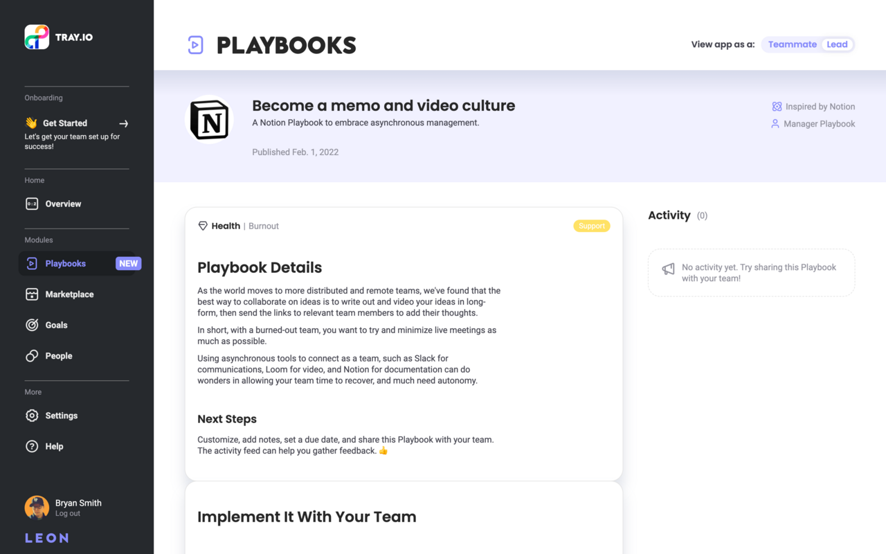 Use this Notion Playbook to embrace asynchronous management.