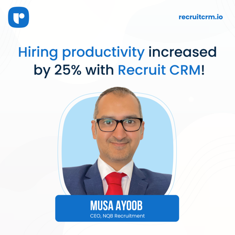  Recruit CRM supercharges NQB Recruitment Solutions with a 25% productivity boost!