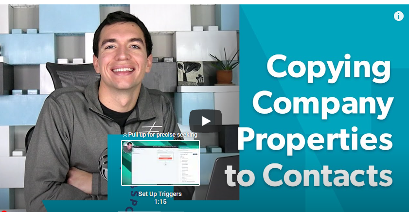 Copying Company Properties to Contacts in HubSpot