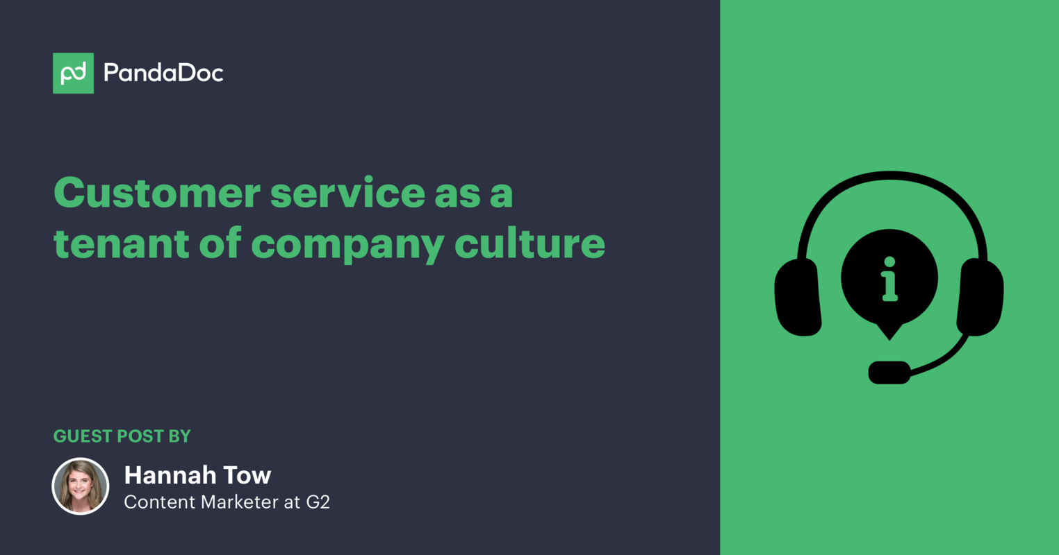 Customer Service as a Tenant of Company Culture