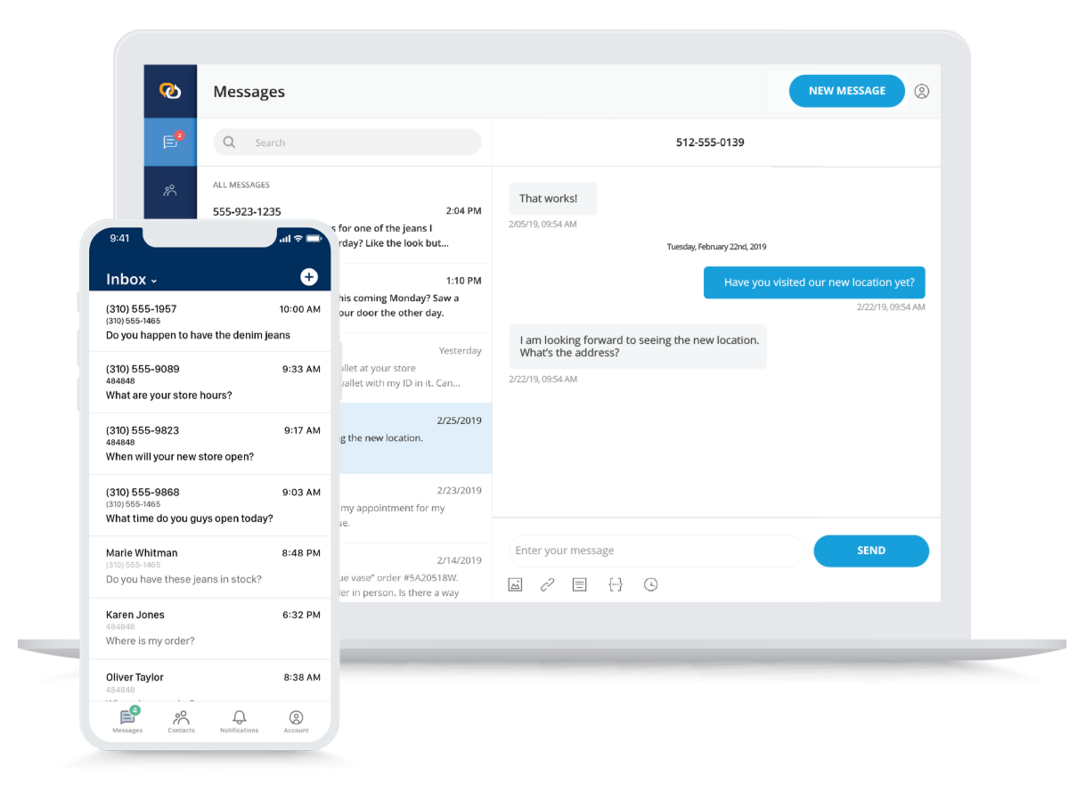 MMS Application for Business Text Messaging