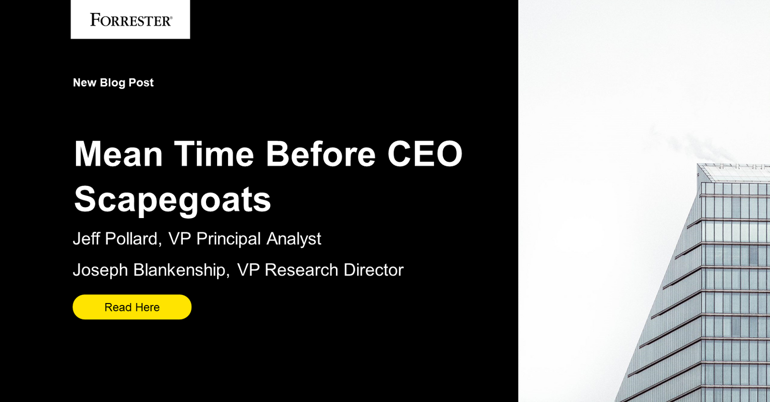 Mean Time Before CEO Scapegoats