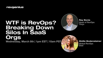 WTF is RevOps | Breaking Down Silos in SaaS Orgs