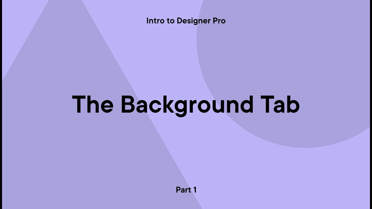 Splash Designer Pro: The Background Tab | Event Branding & Design