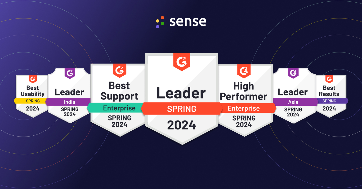 Sense Comes Out on Top in Multiple Categories in G2's Spring 2024 Reports