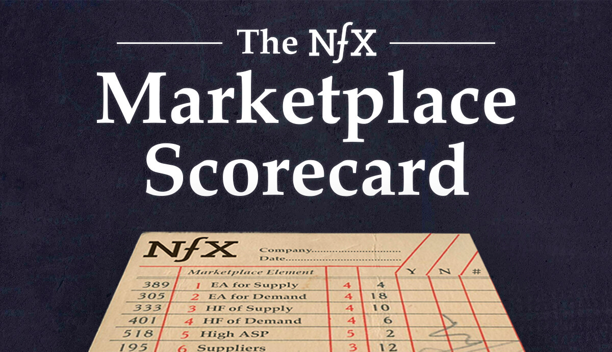 See Your Score: The NFX Marketplace Scorecard