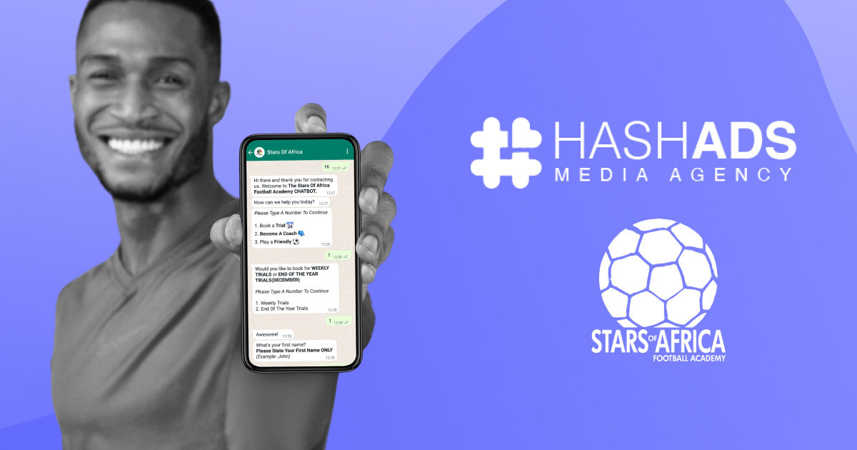 How Hash Ads boosted player trials by 60% for a leading football academy using a WhatsApp chatbot