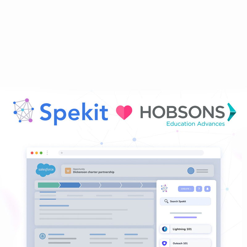 Hobsons improves knowledge retention, reduces support tickets and drives adoption in Salesforce with Spekit