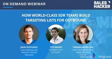 How World-Class SDR Teams Build Targeting Lists for Outbound
