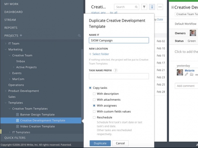 How to Automate Marketing Project Creation with Duplication