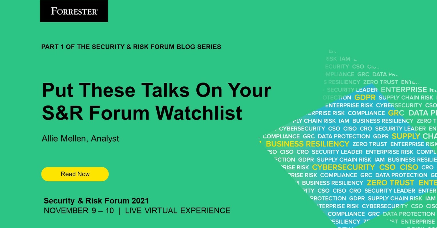 Put These Talks On Your S&R Forum Watchlist