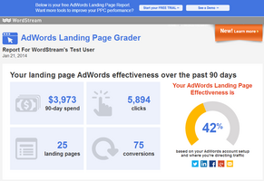 The AdWords Landing Page Grader: Try Our New Free Landing Page Tool