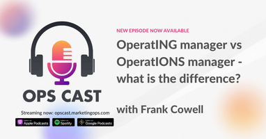 OperatING manager vs OperatIONS manager – what is the difference? with Frank Cowell