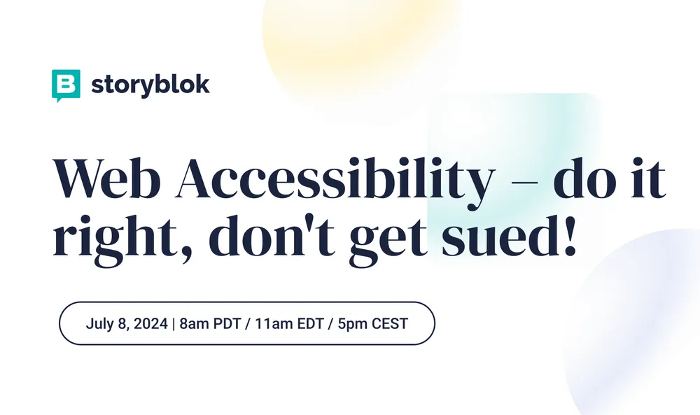 Web Accessibility – do it right, don't get sued!