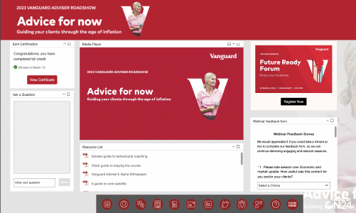 Vanguard Australia achieves 15% conversion rate to sales meetings with ON24