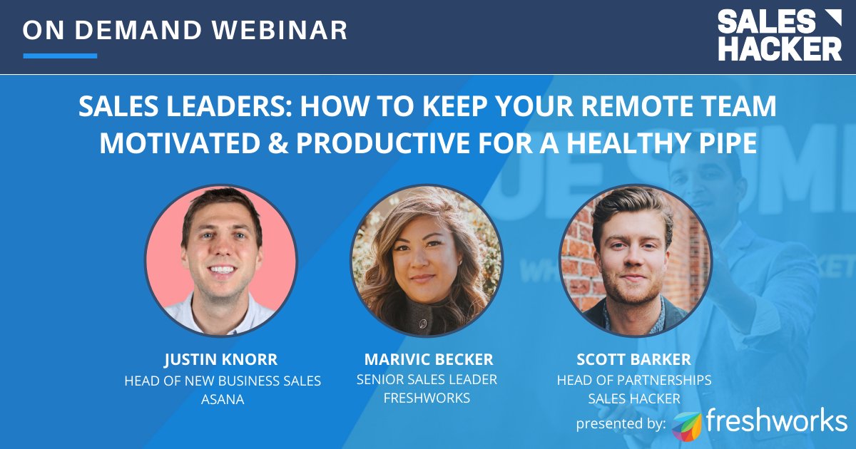 Working Remote: A Science-Based Sales Process Can Ease (some) Pipeline Pain