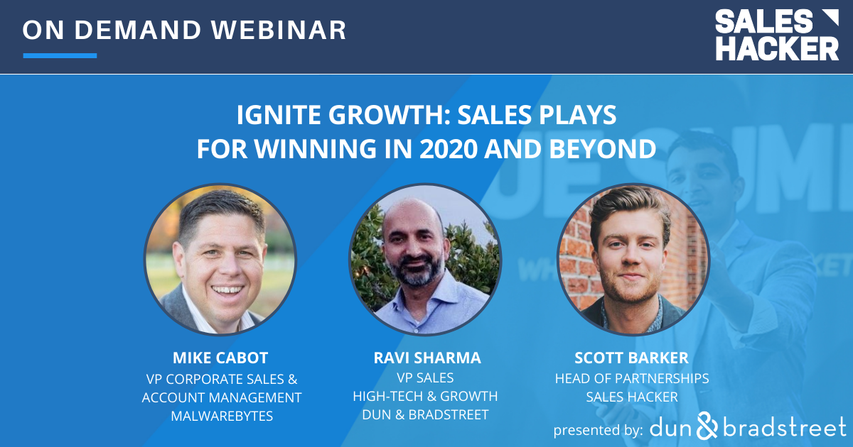 Ignite Growth: Sales Plays for Winning in 2020 and Beyond