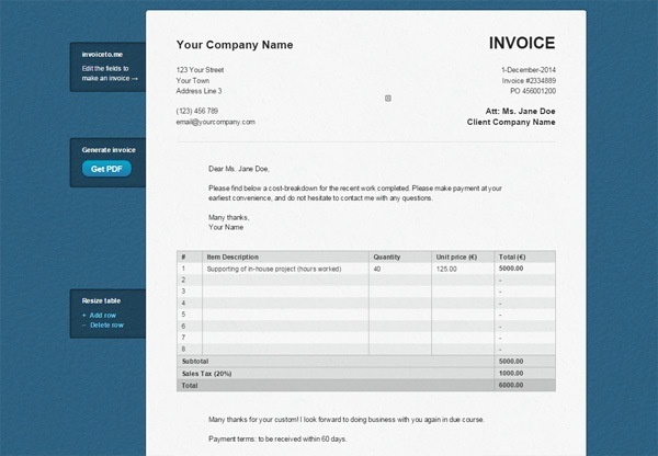 12 Best Free Invoice Generators | WebFX Blog