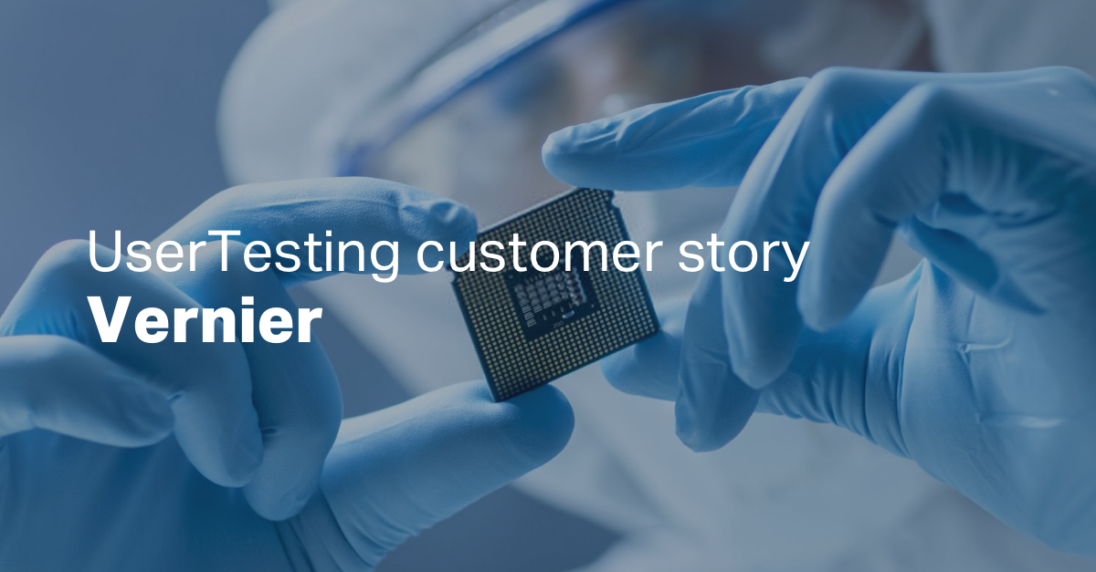 Vernier + UserTesting