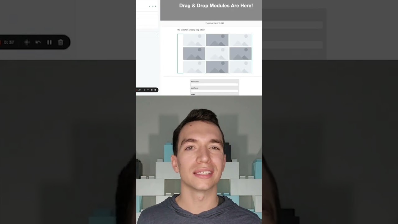 WHOA - that's fancy! Check out new drag and drop functionality in HubSpot Blogs!