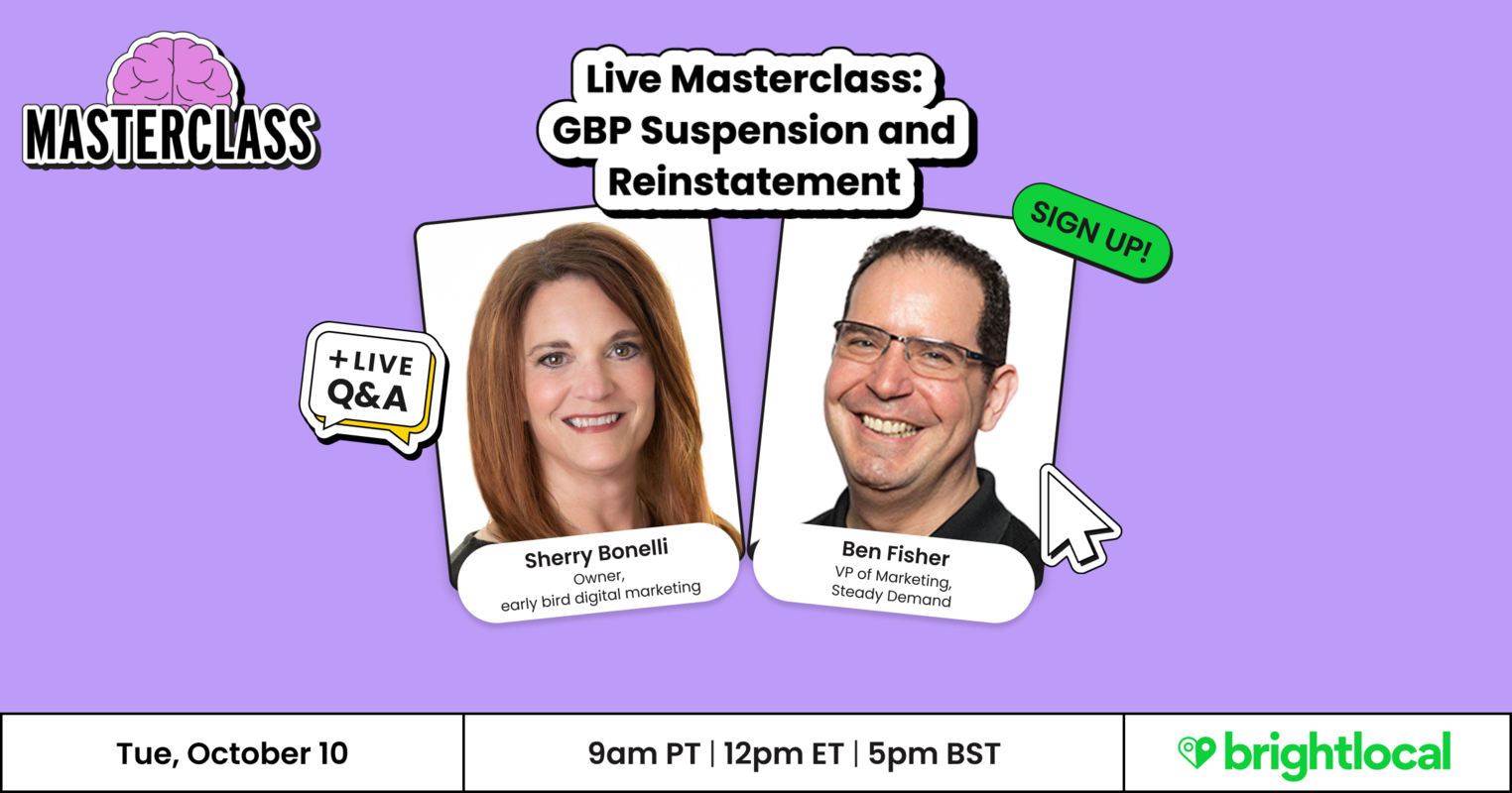 Live Masterclass: GBP Suspension and Reinstatement
