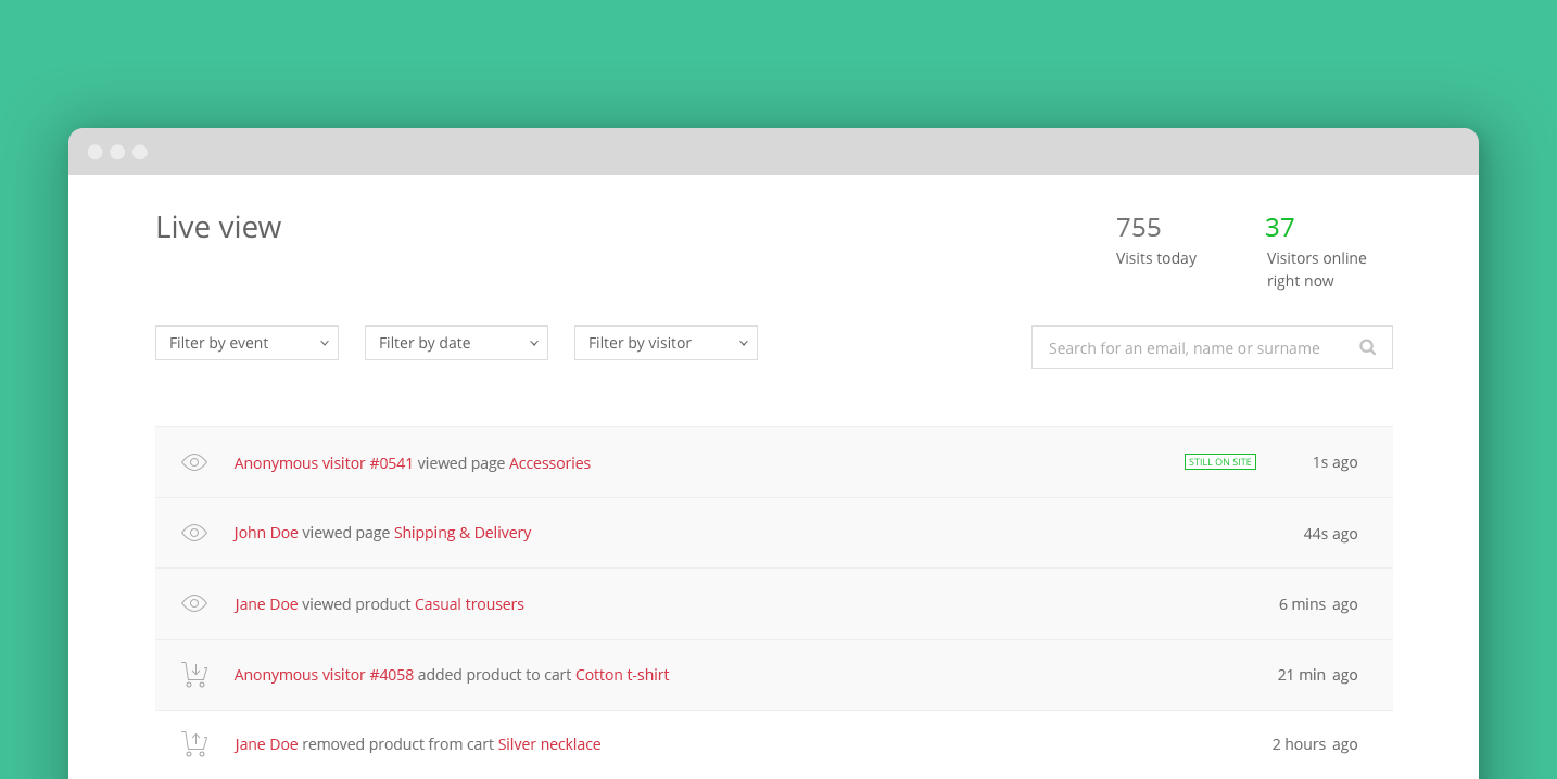 Live View Website Tracking and Abandonment Automation Now Available