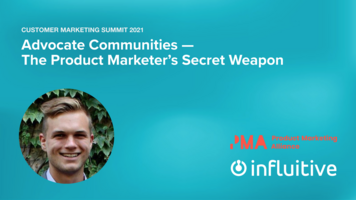 Advocate Communities – The Product Marketer's Secret Weapon