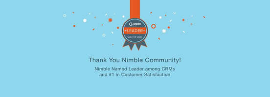 Nimble Crowned CRM Market Leader by G2 Crowd