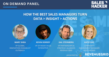 How the Best Sales Managers Turn Data > Insight > Actions