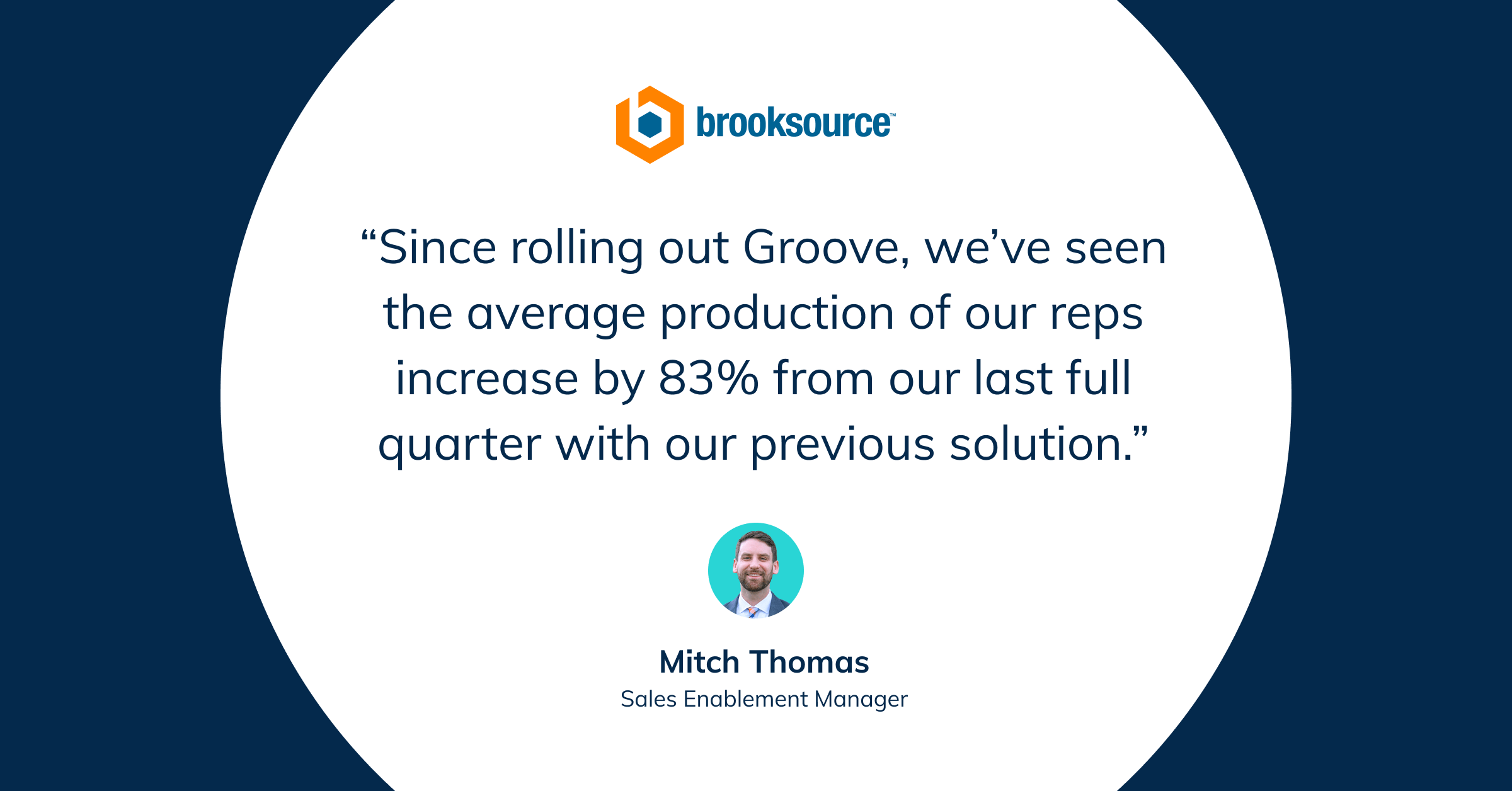 Brooksource increases revenue per rep by 83% with Groove