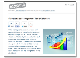 ConnectLeader Makes 50 Best Sales Management Tools/Software List