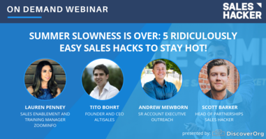 Summer Slowness is Over: 5 Ridiculously Easy Sales Hacks to Stay Hot!