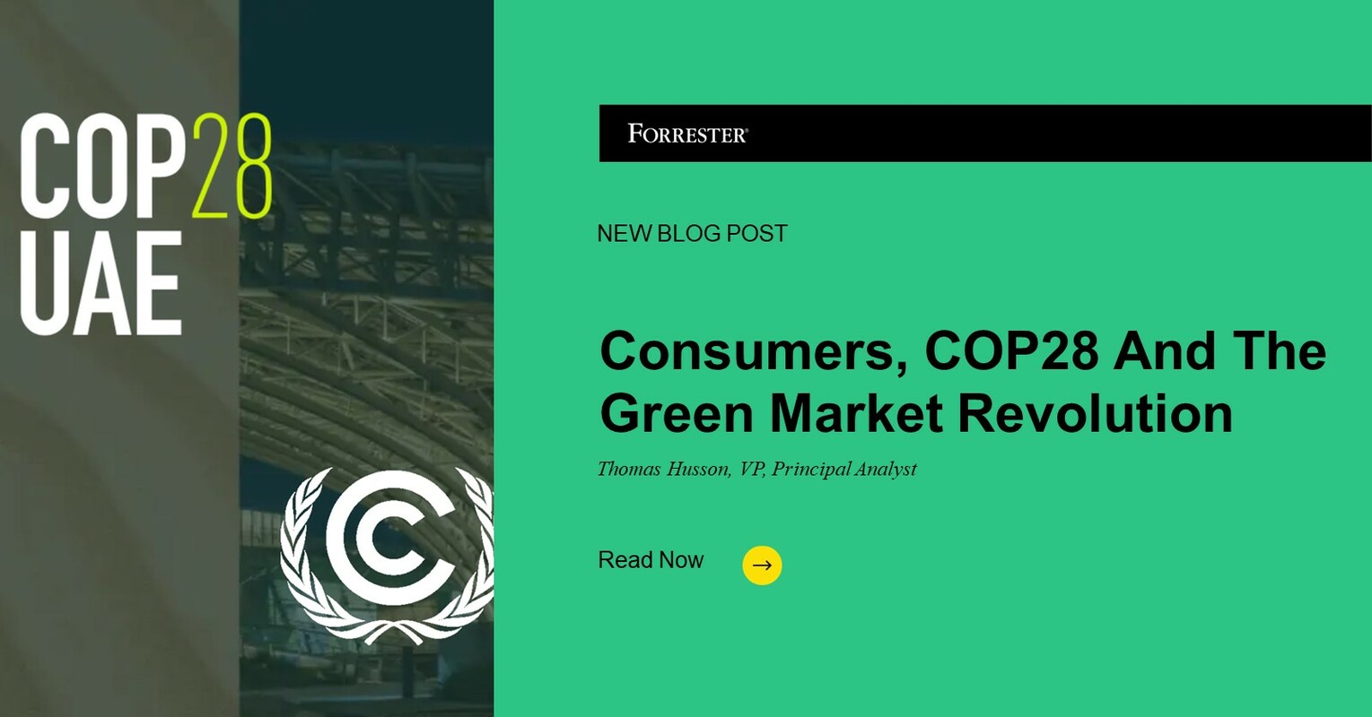 Consumers, COP28, And The Green Market Revolution