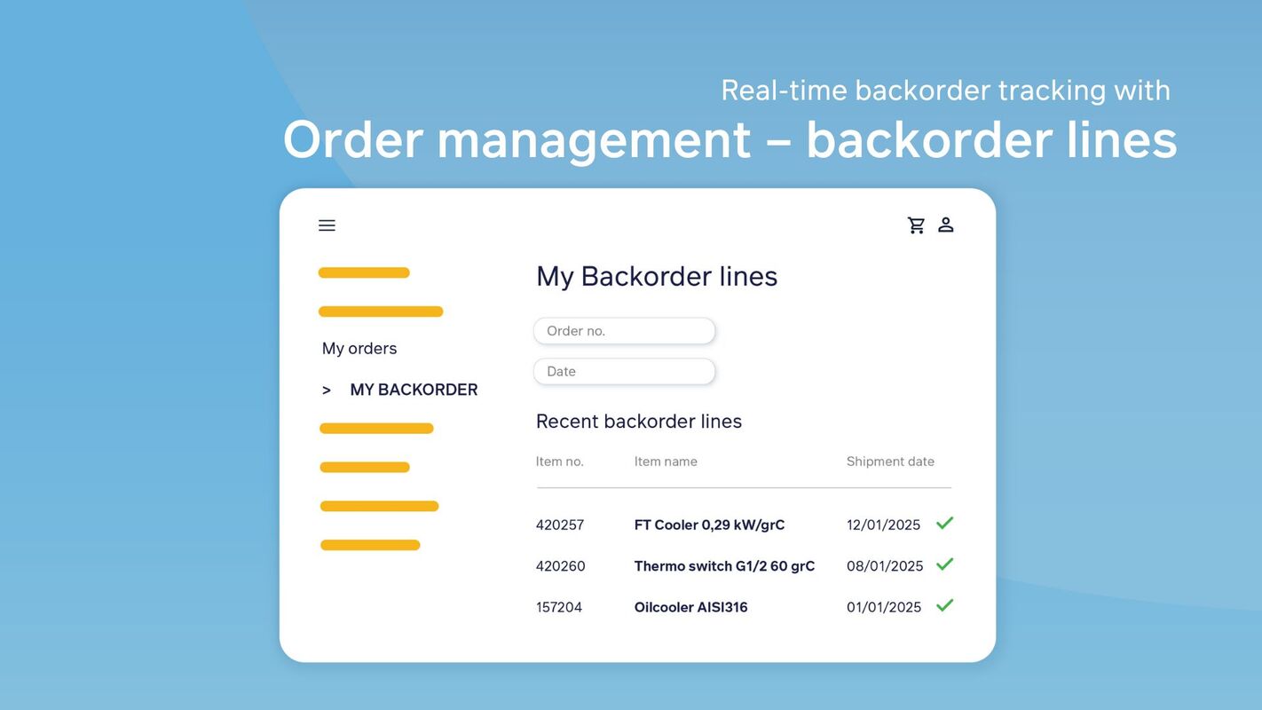 Gain control over your orders with Backorder Lines in Sana Commerce Cloud