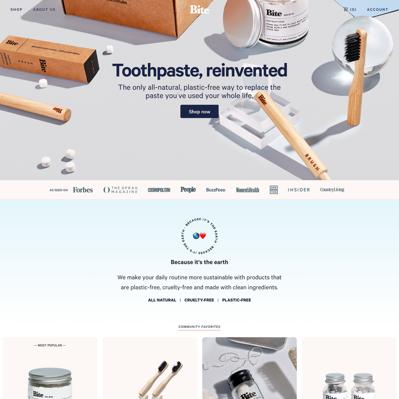 Teardown: Bite's Landing Page