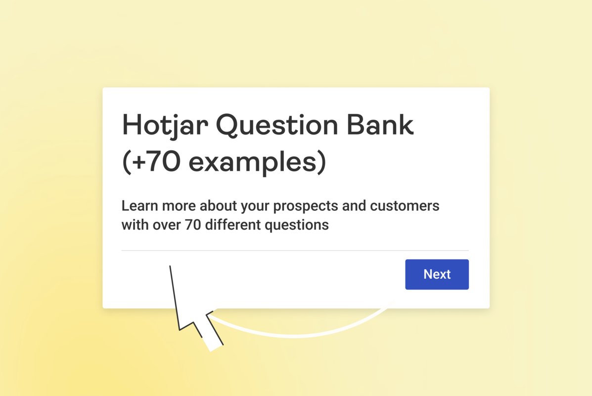The Hotjar Question Bank (+70 examples)
