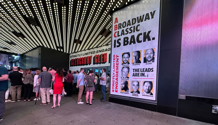 The Quota reviews Broadway's Glengarry Glen Ross, with Bill Burr, Bob Odenkirk, and the kid from Home Alone's little brother