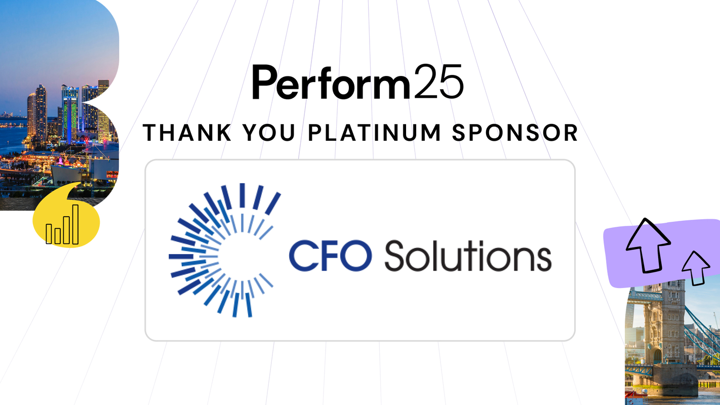 CFO Solutions is the Platinum Sponsor for Perform25 in Miami and London