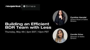 Building an Efficient BDR Team with Less | Powered by Simera